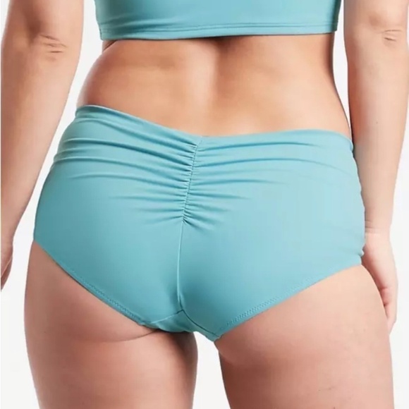 Athleta Villa Swim Boyshort Blue small NWT - Picture 2 of 2
